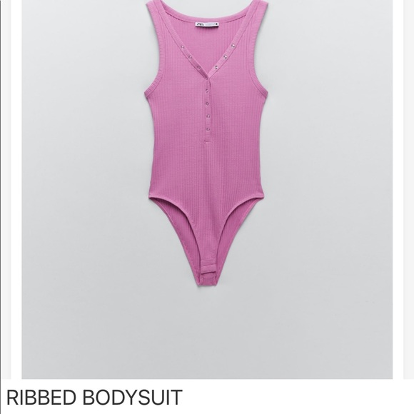Zara Tops Zara Ribbed Bodysuit Poshmark